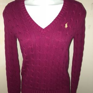 Purple Ralph Lauren Polo Sweater Size Small